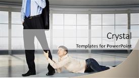  Presentation with leave - Amazing PPT layouts having 3d emotional abuse - do not leave me alone backdrop and a light gray colored foreground