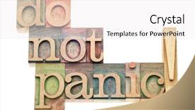  Presentation with panic disorder - PPT layouts having abstract close-up view of modern aluminum ventilated triangles on facade background and a light gray colored foreground