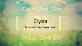  Presentation with vintage retro - PPT theme with do quote on a summery background and a soft green colored foreground