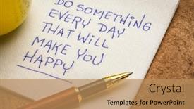  Presentation with personal development - PPT layouts having do-something-every-day background and a coral colored foreground