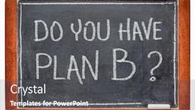  Presentation with goals - Colorful PPT layouts enhanced with do-you-have-plan-b backdrop and a dark gray colored foreground