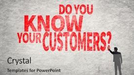  Presentation with asian - PPT theme consisting of do you know your customer background and a light gray colored foreground