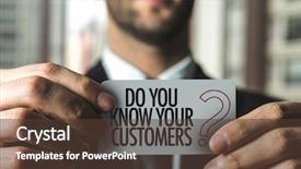  Presentation with customer service - PPT theme consisting of do you know your customers background and a tawny brown colored foreground