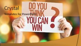  Presentation with champion - Beautiful slide deck featuring do you think you can backdrop and a  colored foreground