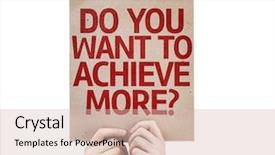  Presentation with achieve - Audience pleasing slides consisting of do you want to achieve backdrop and a lemonade colored foreground