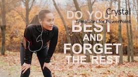  Presentation with forget - Slide set consisting of do your best and forget background and a coral colored foreground