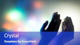  Presentation with woman muslim - Theme enhanced with doa - muslim woman hands up background and a  colored foreground