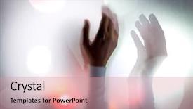  Presentation with woman muslim - Slides featuring doa - muslim woman hands up background and a  colored foreground