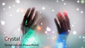  Presentation with woman muslim - Presentation having doa - muslim woman hands up background and a seafoam green colored foreground