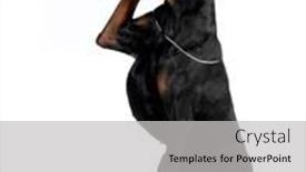  Presentation with doberman - Presentation theme consisting of doberman-service-dog-black background and a light gray colored foreground