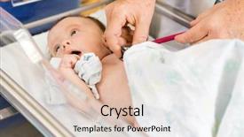  Presentation with mom - Amazing slide deck having closeup of female doctor's backdrop and a lemonade colored foreground