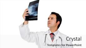  Presentation with analyses - Beautiful slides featuring doctor analyses an x-ray backdrop and a white colored foreground