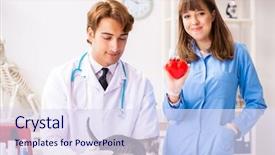  Presentation with personal assistant to director - Beautiful presentation featuring doctor and assistant in vet backdrop and a sky blue colored foreground