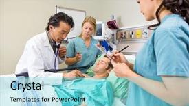  Presentation with emergency room - Amazing slide deck having table with cards and chip backdrop and a gray colored foreground