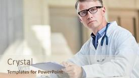  Presentation with responsibility - Beautiful slide deck featuring doctor-as-chief-physician backdrop and a lemonade colored foreground