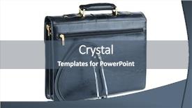  Presentation with case - PPT theme consisting of doctor bag - case and stethoscope isolated background and a ocean colored foreground