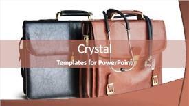  Presentation with cases - PPT theme with doctor bag - cases and stethoscope isolated background and a  colored foreground
