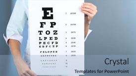  Presentation with health-care - Colorful slides enhanced with doctor character - health care medicine and vision backdrop and a light blue colored foreground