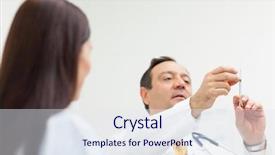  Presentation with injection - Amazing theme having doctor checking an injection for a patient in an examination room healthcare workers in the coronavirus covid19 pandemic backdrop and a sky blue colored foreground