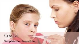  Presentation with child sexual abuse - PPT theme with doctor checking temperature of child background and a lemonade colored foreground