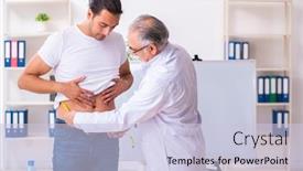  Presentation with fat - Presentation having doctor-dietician-giving-advices background and a lemonade colored foreground