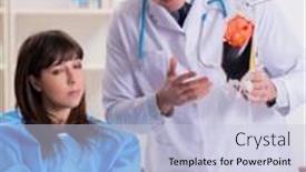  Presentation with blood transfusion - Amazing PPT layouts having doctor discussing blood transfusion with patient backdrop and a lemonade colored foreground