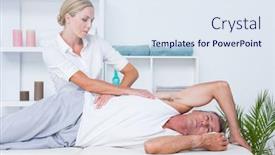  Presentation with doctor office - Cool new slides with doctor-examining-her-patient-back backdrop and a sky blue colored foreground