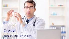  Presentation with human body - Slides having doctor explaining human body background and a  colored foreground