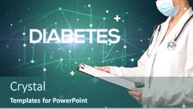  Presentation with record - PPT layouts having doctor-fills-out-medical-record background and a ocean colored foreground