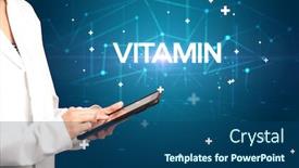  Presentation with record - Theme consisting of doctor-fills-out-medical-record background and a ocean colored foreground