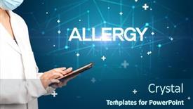  Presentation with medical concept - Presentation enhanced with doctor-fills-out-medical-record background and a ocean colored foreground