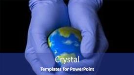  Presentation with hold hand - Colorful slides enhanced with doctor-hand-hold-and-protect backdrop and a ocean colored foreground