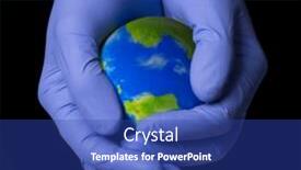  Presentation with hold hand - Slides enhanced with doctor-hand-hold-and-protect background and a ocean colored foreground