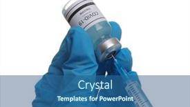  Presentation with immunization - Amazing slide set having doctor-hand-holding-a-syringe backdrop and a ocean colored foreground