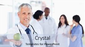  Presentation with concert on the green - PPT theme consisting of lake chuzenji with kegon waterfall at nikko national park in tochigi prefecture in japan background and a tawny brown colored foreground