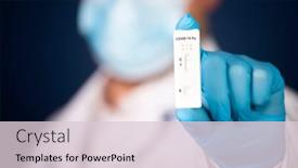  Presentation with viral - Beautiful theme featuring doctor-holding-a-test-kit backdrop and a lemonade colored foreground