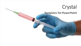  Presentation with injection - PPT layouts consisting of cuban sandwiches shown background and a gray colored foreground