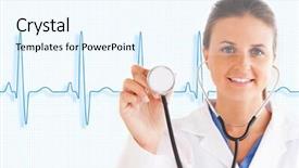  Presentation with ecg - Amazing PPT theme having blue and white grid backdrop and a cool aqua colored foreground