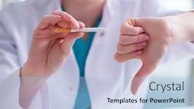  Presentation with smoking - Colorful PPT theme enhanced with nicotine - doctor in anti smoking concept backdrop and a light blue colored foreground