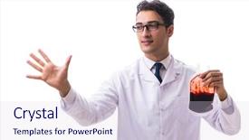  Presentation with donation - Slide deck consisting of doctor in blood donation concept background and a  colored foreground