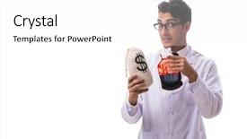  Presentation with blood donation posters - Colorful slide deck enhanced with doctor in blood donation concept backdrop and a white colored foreground