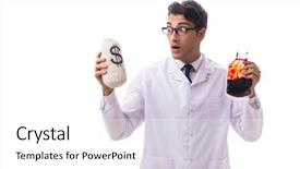  Presentation with donation - Beautiful presentation featuring doctor in blood donation concept backdrop and a white colored foreground