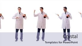  Presentation with donation - Cool new slide set with doctor in blood donation concept backdrop and a light blue colored foreground