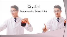  Presentation with donation - PPT theme enhanced with doctor in blood donation concept background and a white colored foreground