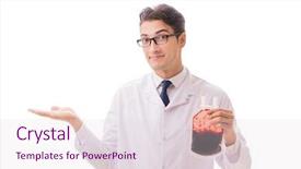  Presentation with donation - Slide deck enhanced with doctor in blood donation concept background and a  colored foreground