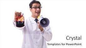  Presentation with donation - Cool new PPT theme with doctor in blood donation concept backdrop and a white colored foreground