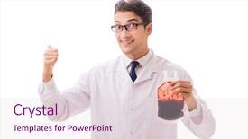  Presentation with donation - Presentation design consisting of doctor in blood donation concept background and a  colored foreground