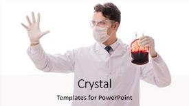  Presentation with donation - Colorful presentation theme enhanced with doctor in blood donation concept backdrop and a  colored foreground