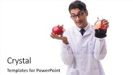  Presentation with blood - Amazing presentation theme having doctor in blood donation concept backdrop and a white colored foreground