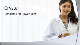  Presentation with arthritis medical examination medicine health - Cool new presentation theme with doctor in examination room medical backdrop and a cool aqua colored foreground